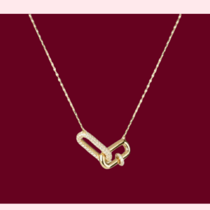 Collier doré rayonnement raffiné